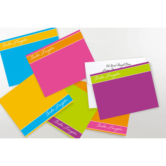 Banded Flat Correspondence Note Cards